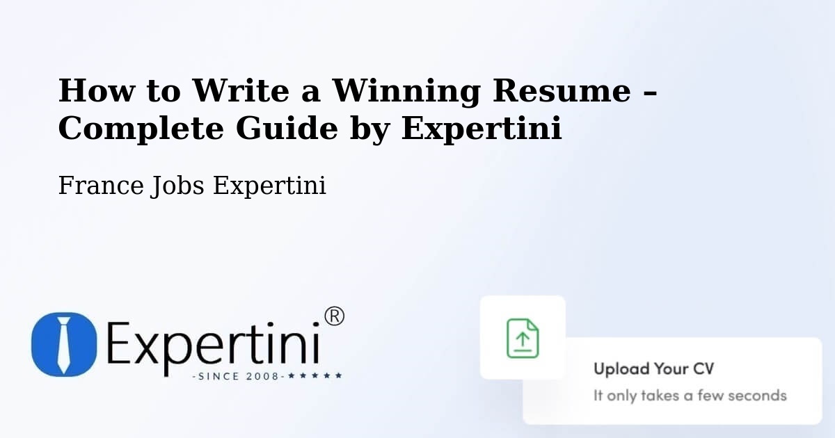 Resume Writing Guide for Job Seekers – Questembert - Questembert, France Jobs Expertini